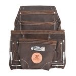 20-148 10 Pocket Top Grain Leather Tool Bag, Oil Tan