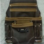 ZL106TB Heavy Duty Leather Tool Bag, Light Brown