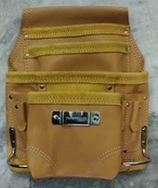 ZL108TB Heavy Duty Leather Tool Bag, Light Yellow