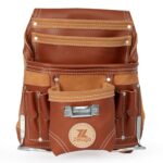 20-110 10 Pocket Rigger Heavy Duty Leather Tool Bag, Brown