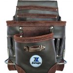 ZL111TB 10 Pocket Rigger Heavy Duty Leather Tool Bag, Oil Tanned