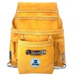 ZL113TB 10 Pocket Rigger Heavy Duty Leather Tool Bag, Yellow