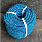 ZL135RB 1/2in. x 125ft. Double Braid 8400 Lbs Breaking Strength No-Stretch Rope, Blue