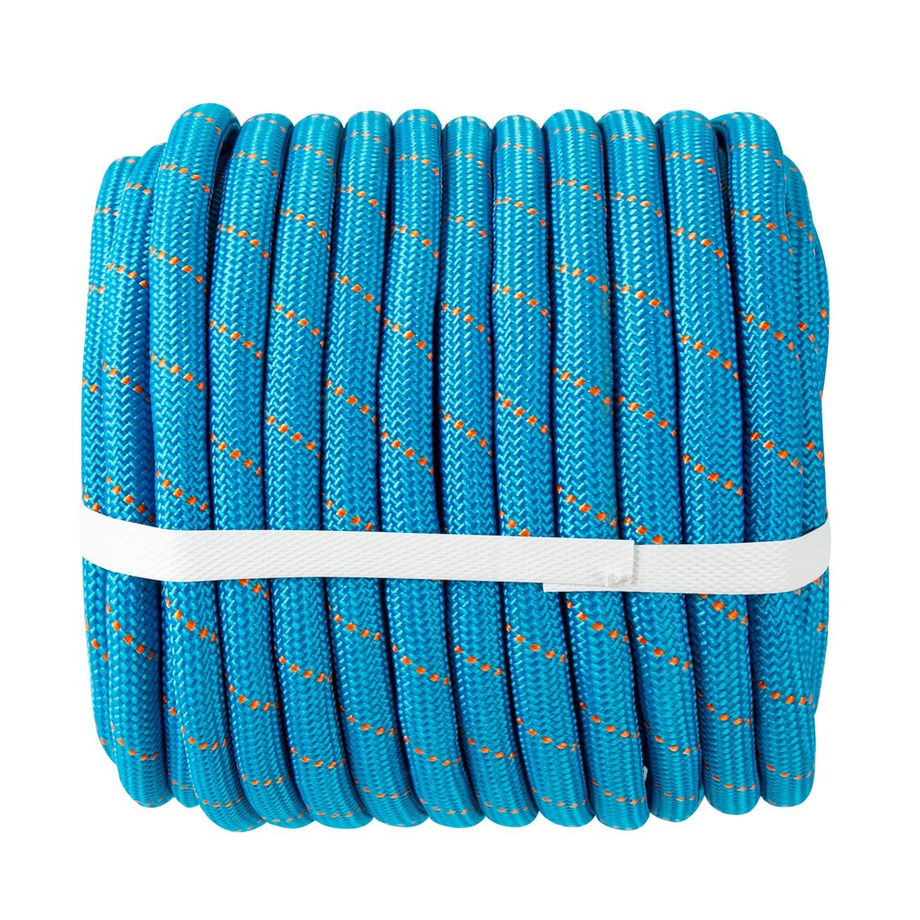 15-135 0.55in. x 125ft. Double Braid 8400 Lbs Breaking Strength No-Stretch  Rope, Blue - Zeluga
