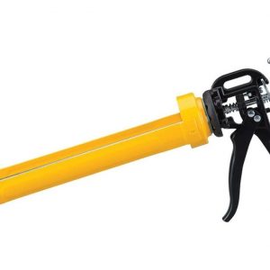 ZL210 10 oz. Drip Free Smooth Hex Rod Cradle Caulking Gun with Spout Cutter, Yellow