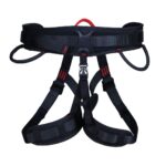 15-103 Half Body Climbing Harness with Padding, Black/Red
