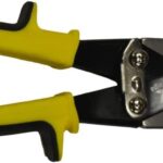 10-223 9-7/8in. Regular Straight Cut Compound Aviation Snip, Yellow/Black