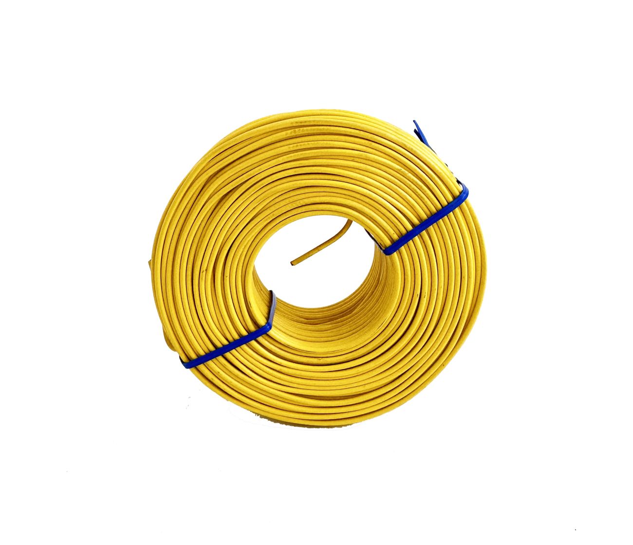 23-265 16 Gauge Reinforcement Coil Yellow PVC Coated Tie Wire - Zeluga