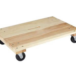 24-372 24in. x 16in. 1000 lb. Capacity Hardwood Solid Deck Dolly