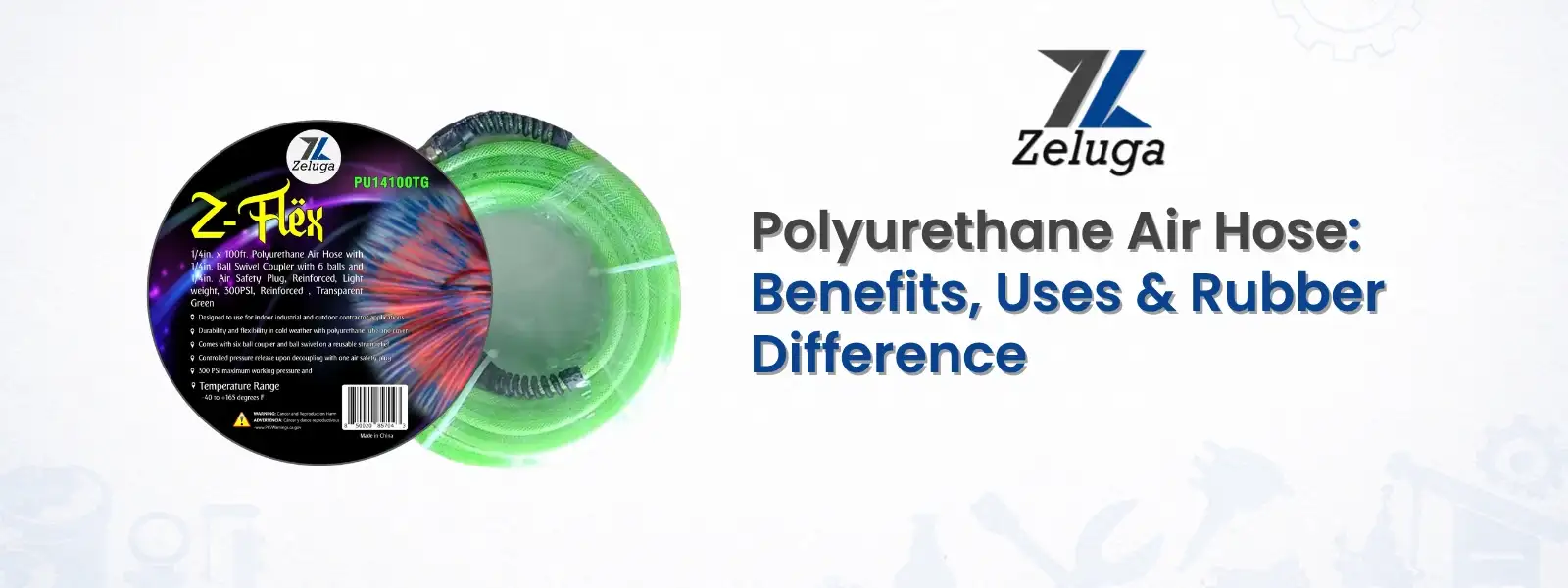 polyurethane air hose used with pneumatic tools